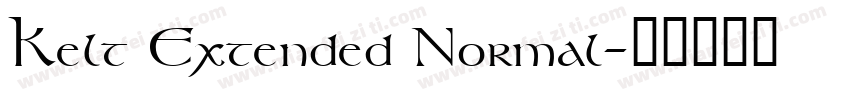 Kelt Extended Normal字体转换